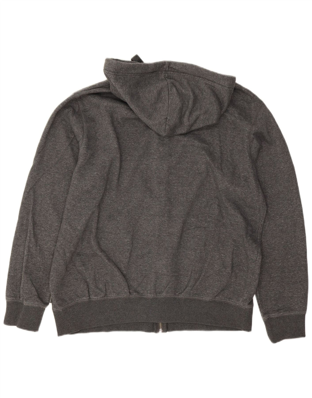Maglione con cappuccio e zip da uomo French Connection XL in cotone grigio