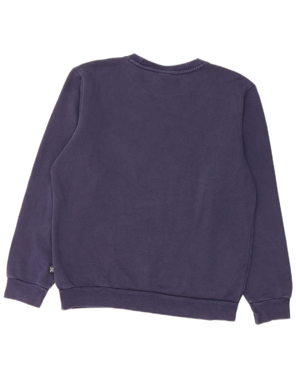 PUMA Felpa da uomo Maglione piccolo blu navy in cotone