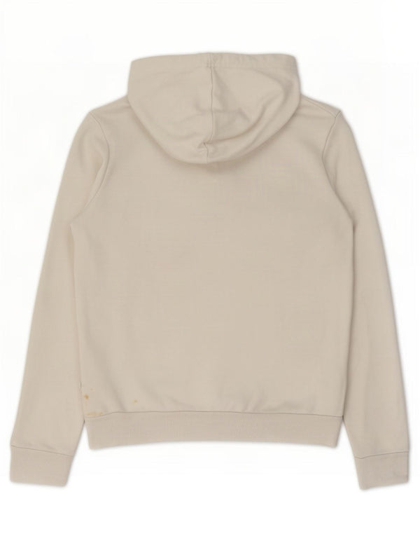 Felpa con cappuccio da donna Puma UK 10 piccola in cotone bianco