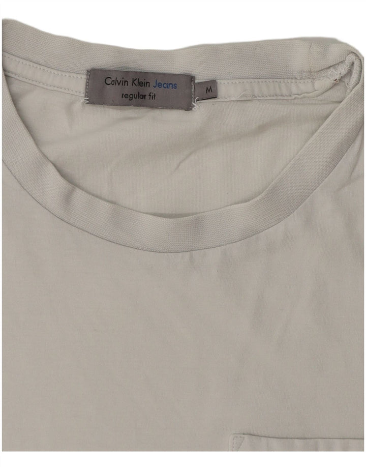 T-shirt grafica da uomo con vestibilità regolare Calvin Klein Jeans, colore bianco medio