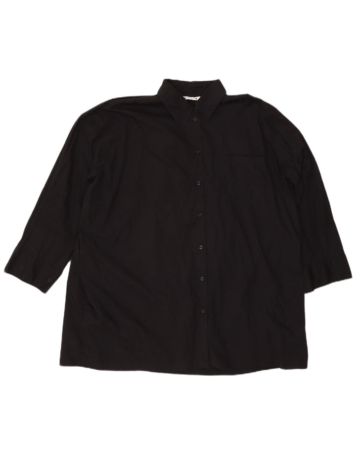 Camicia oversize da donna ZARA UK 18 XL Nera