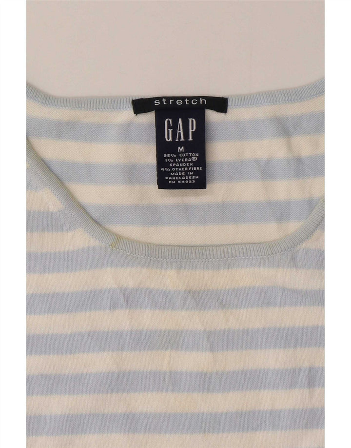 Gap Canottiera da donna Canotta UK 12 Cotone a righe blu medio