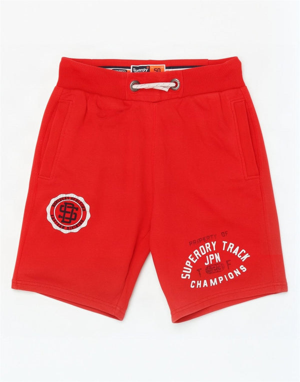 Pantaloncini sportivi grafici da uomo Superdry XS in cotone rosso