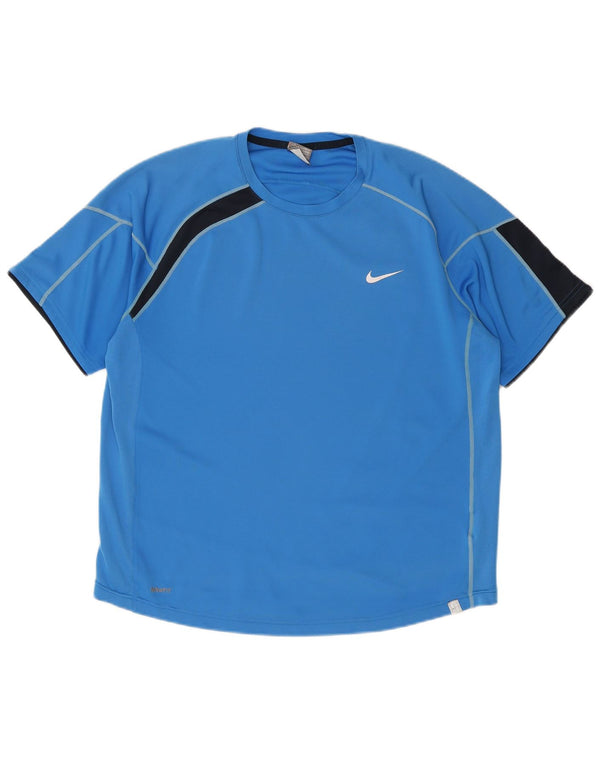 T-shirt da uomo NIKE Top XL blu color block