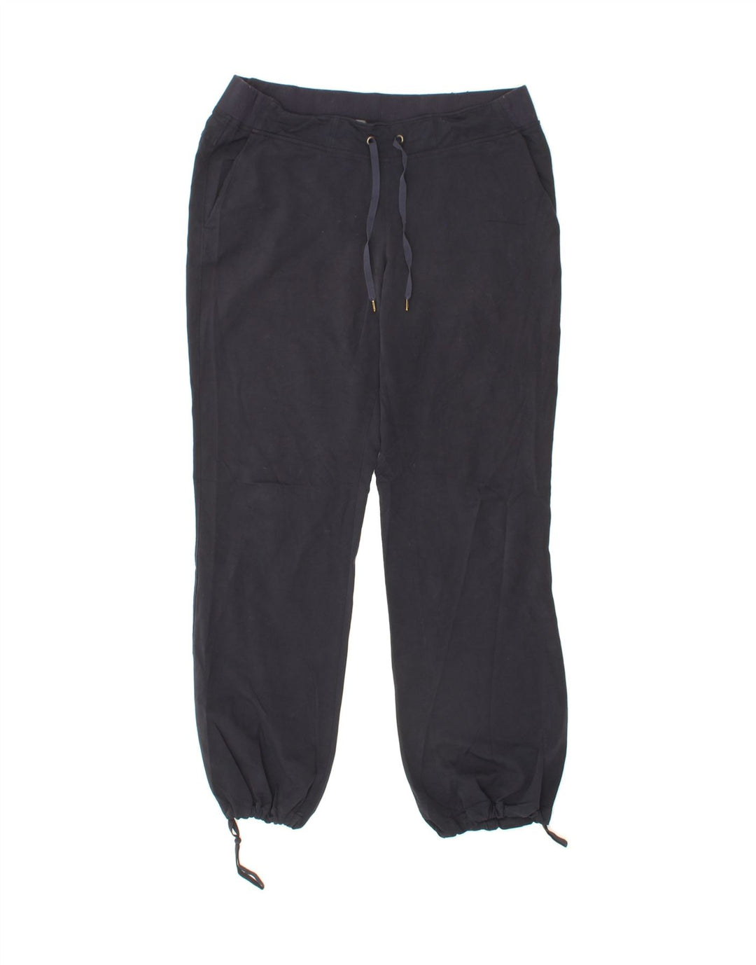 ATHLETA Womens Tracksuit Trousers Joggers UK 14 Large Navy Blue Polyester Vintage Athleta and Second-Hand Athleta from Messina Hembry 