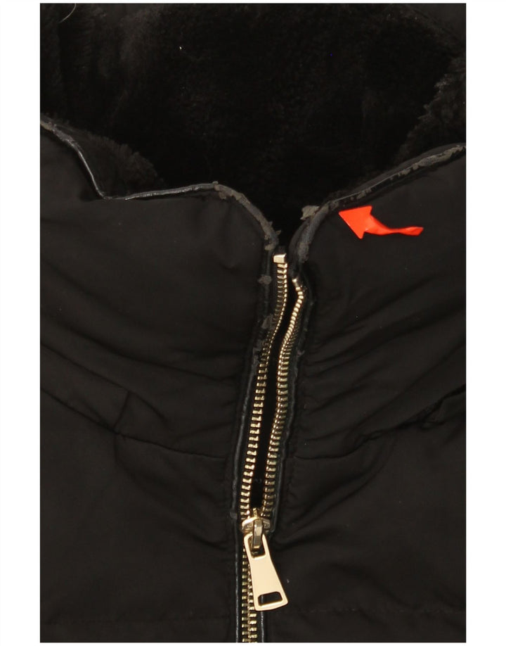 Giacca imbottita da donna ZARA UK 14 medio nero poliestere