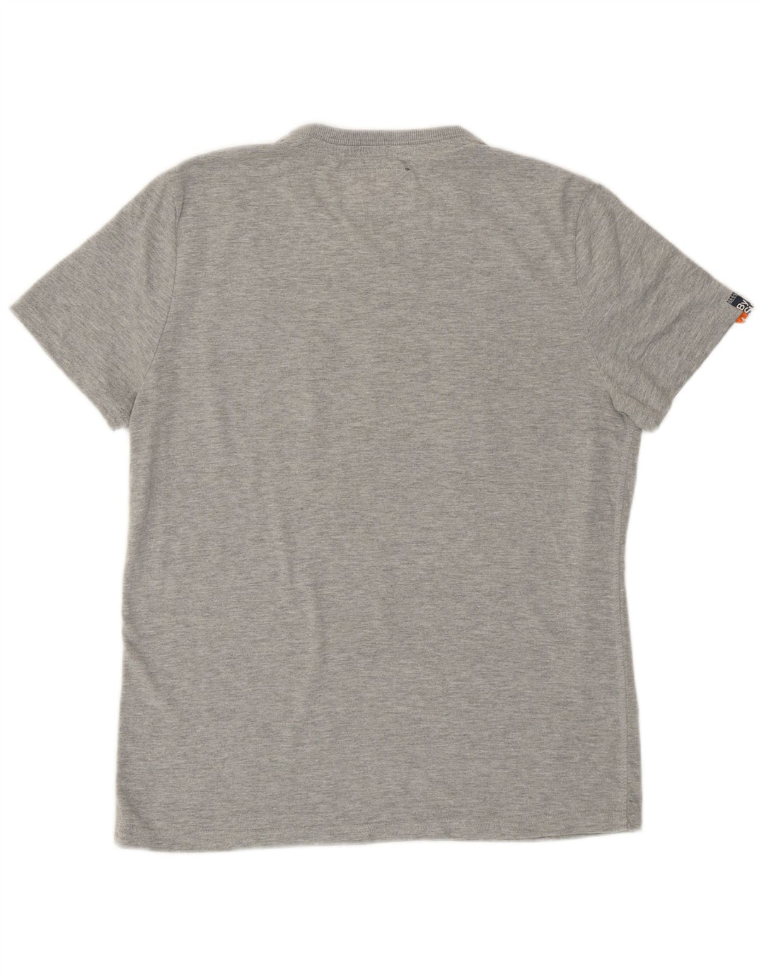 T-shirt grafica da uomo Superdry Top grande in cotone grigio