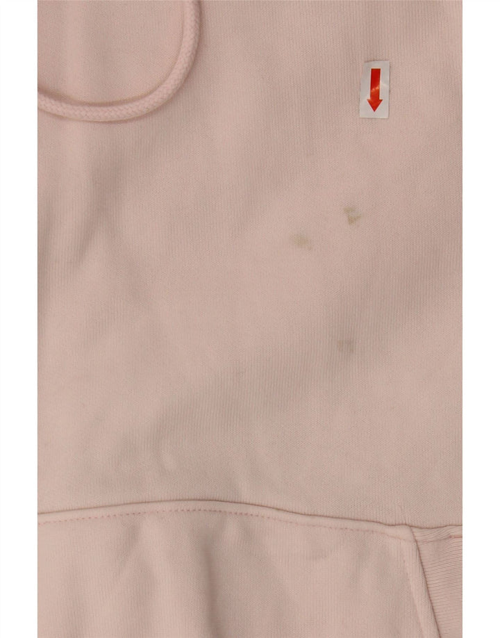 Maglione oversize con cappuccio da donna LEVI'S UK 10 piccolo cotone rosa