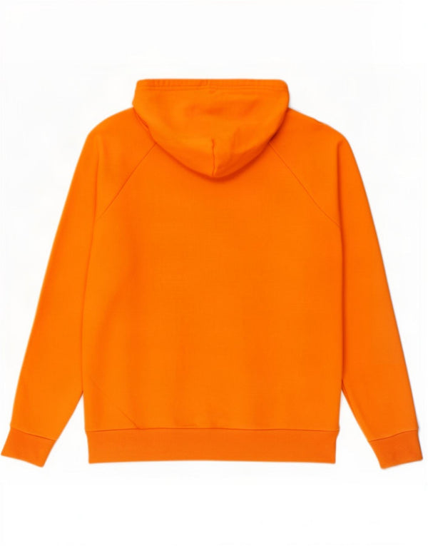 Felpa con cappuccio grafica da uomo Under Armour Cold Gear, cotone arancione medio