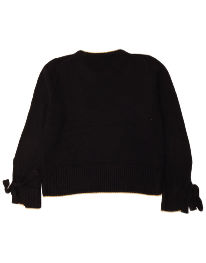 Maglione maglione girocollo da donna Marks & Spencer UK 14 blu navy medio