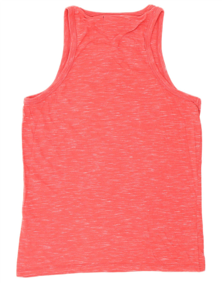 Canotta da uomo SUPERDRY in cotone screziato rosso medio