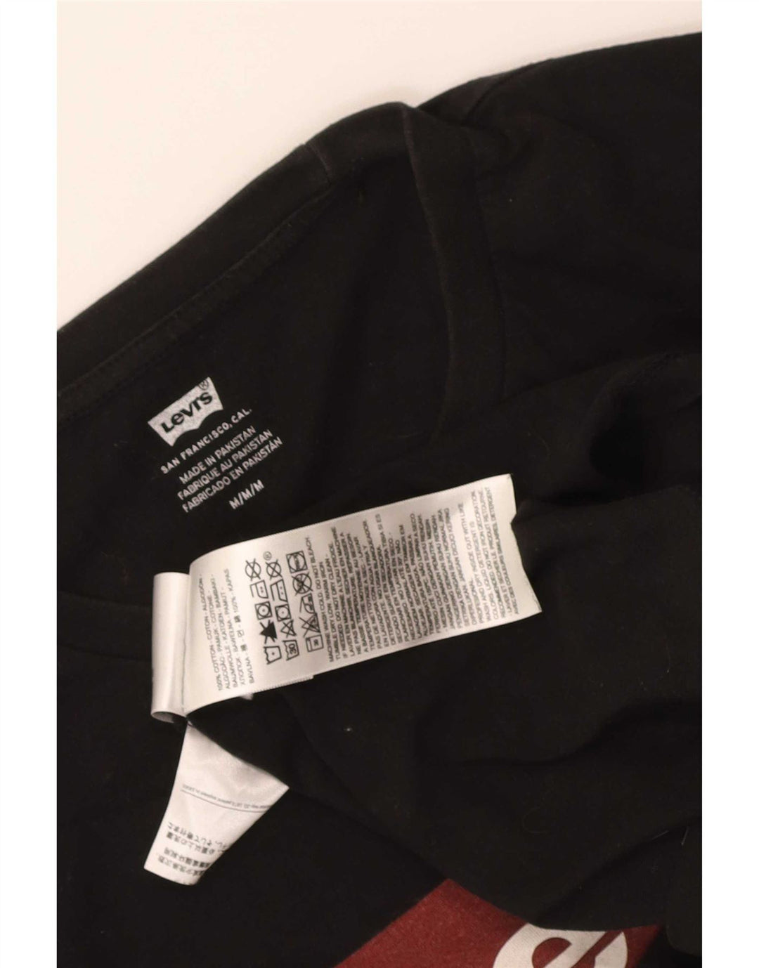 T-shirt grafica da uomo Levi's Top in cotone nero medio