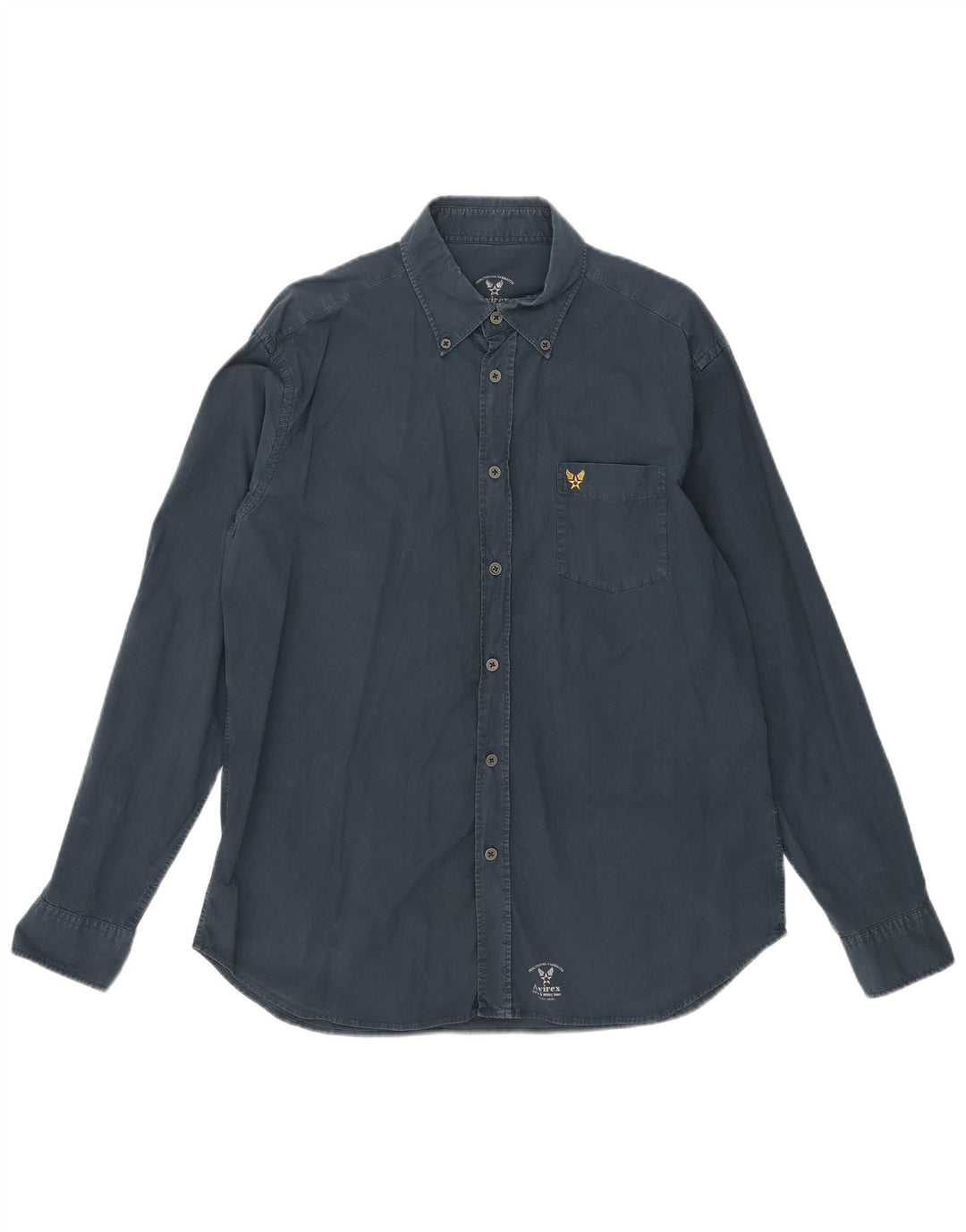 Camicia da uomo Avirex XL in cotone blu navy