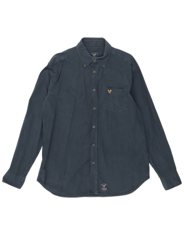 Camicia da uomo Avirex XL in cotone blu navy