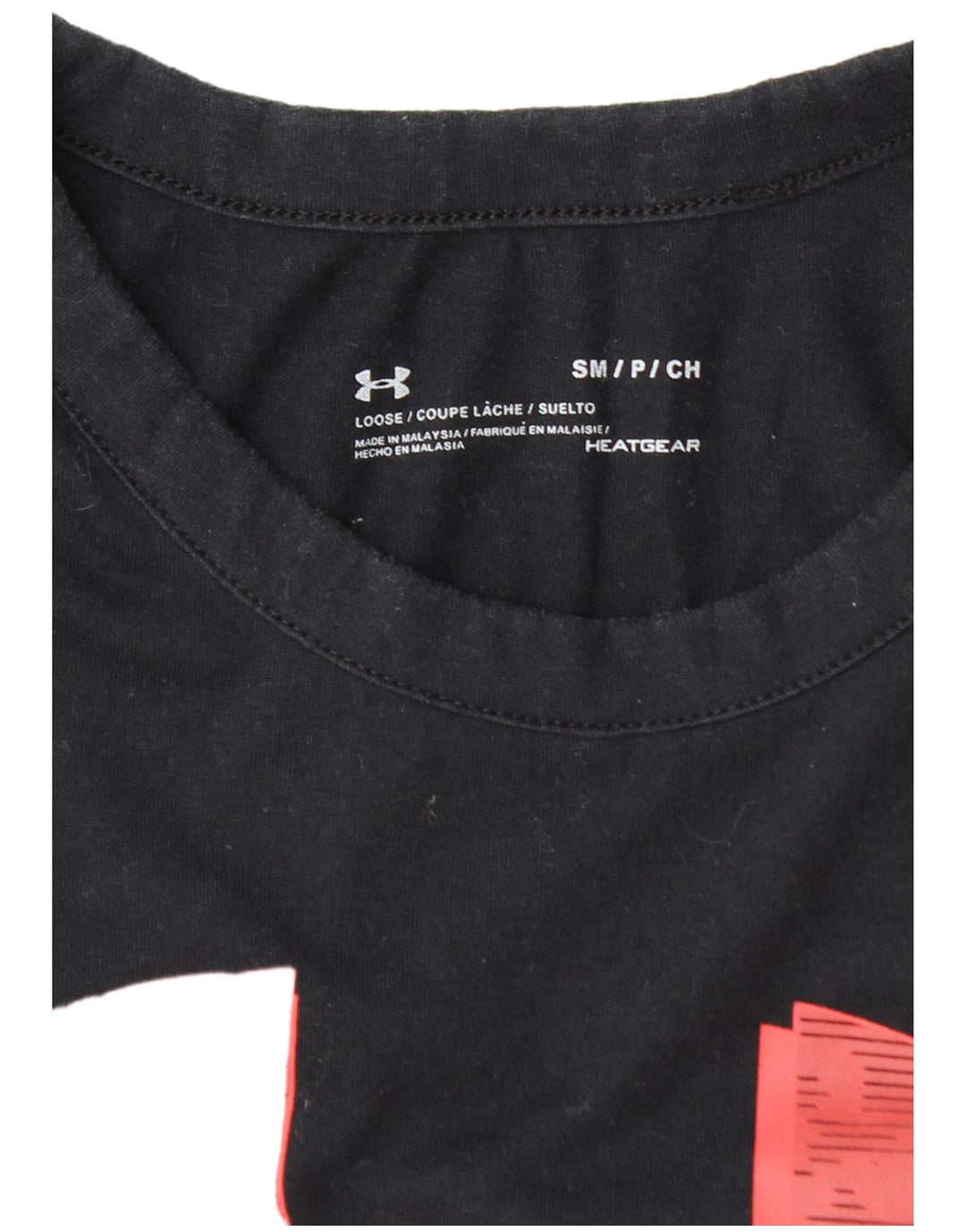 Maglietta grafica da donna Under Armour manica lunga UK 10 Small Blu Navy