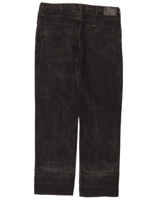 Jeans dritti comfort LEE Brooklyn da uomo W38 L32 cotone nero