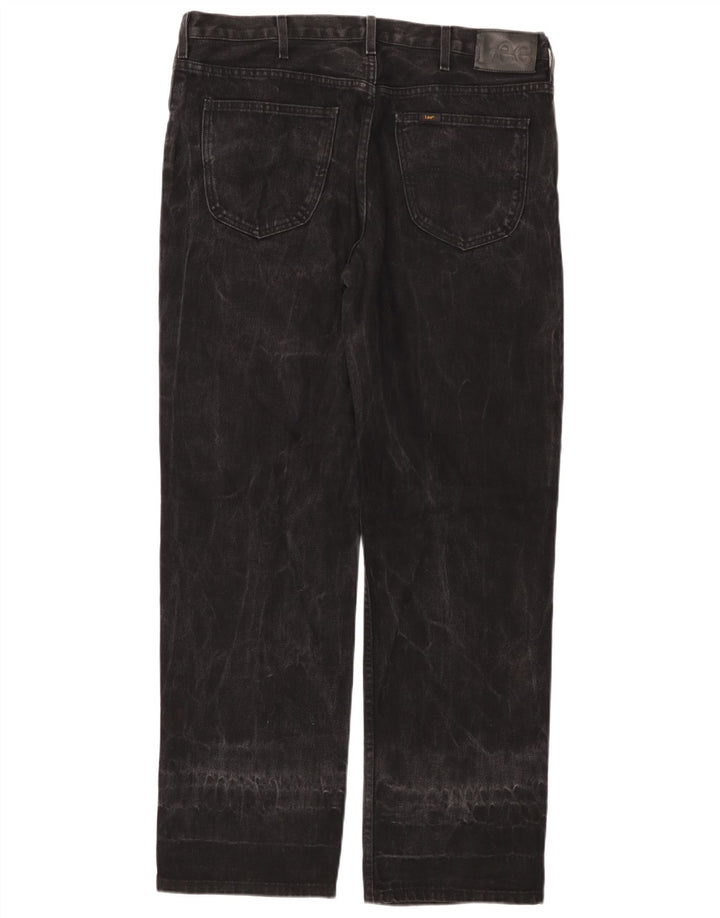 Jeans dritti comfort LEE Brooklyn da uomo W38 L32 cotone nero