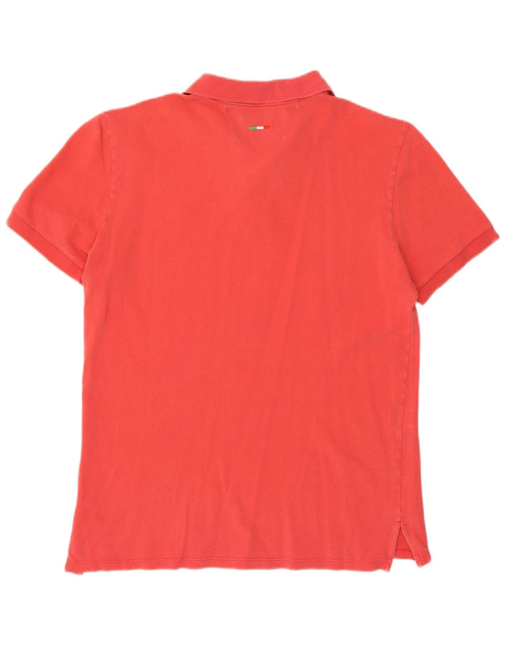Polo da uomo Jeckerson in cotone rosa medio