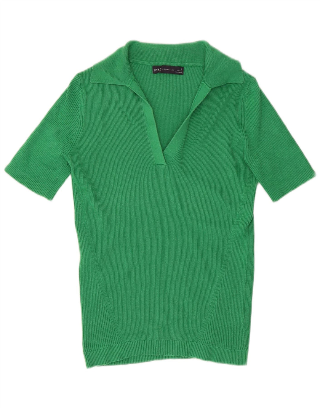 Polo in maglia da donna Marks & Spencer UK 8 piccola verde