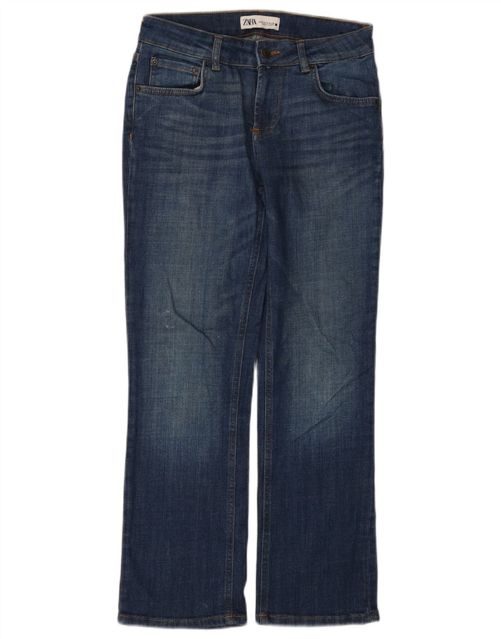Jeans Bootcut da donna Zara EU 38 Small W28 L27 Cotone blu navy