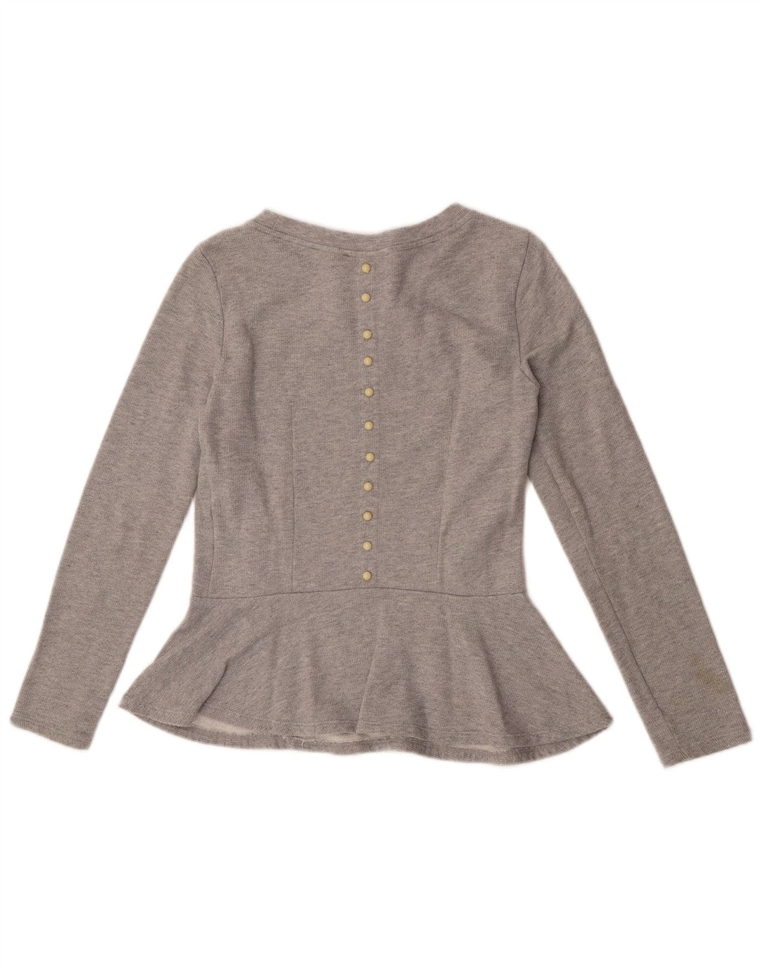 Camicetta a maniche lunghe da donna MET UK 10 piccola in cotone grigio