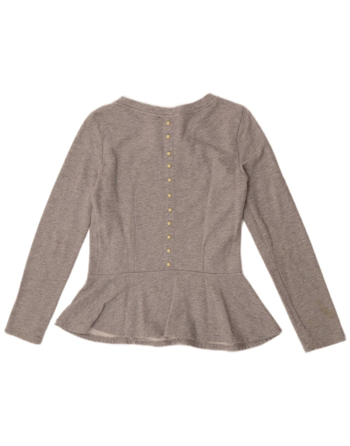 Camicetta a maniche lunghe da donna MET UK 10 piccola in cotone grigio