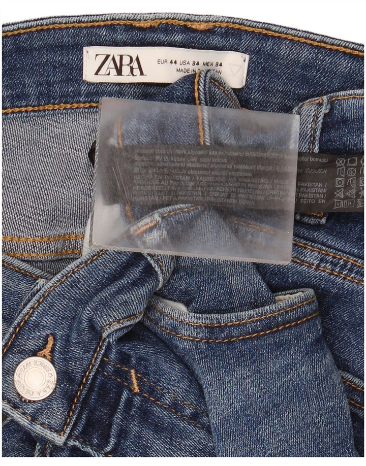 Jeans slim da uomo Zara EU 44 Large W34 L30 cotone blu
