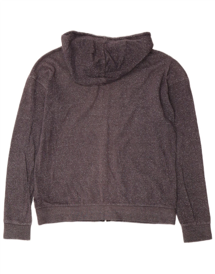 Maglione con cappuccio e zip da uomo Vans piccolo in cotone chiazzato grigio