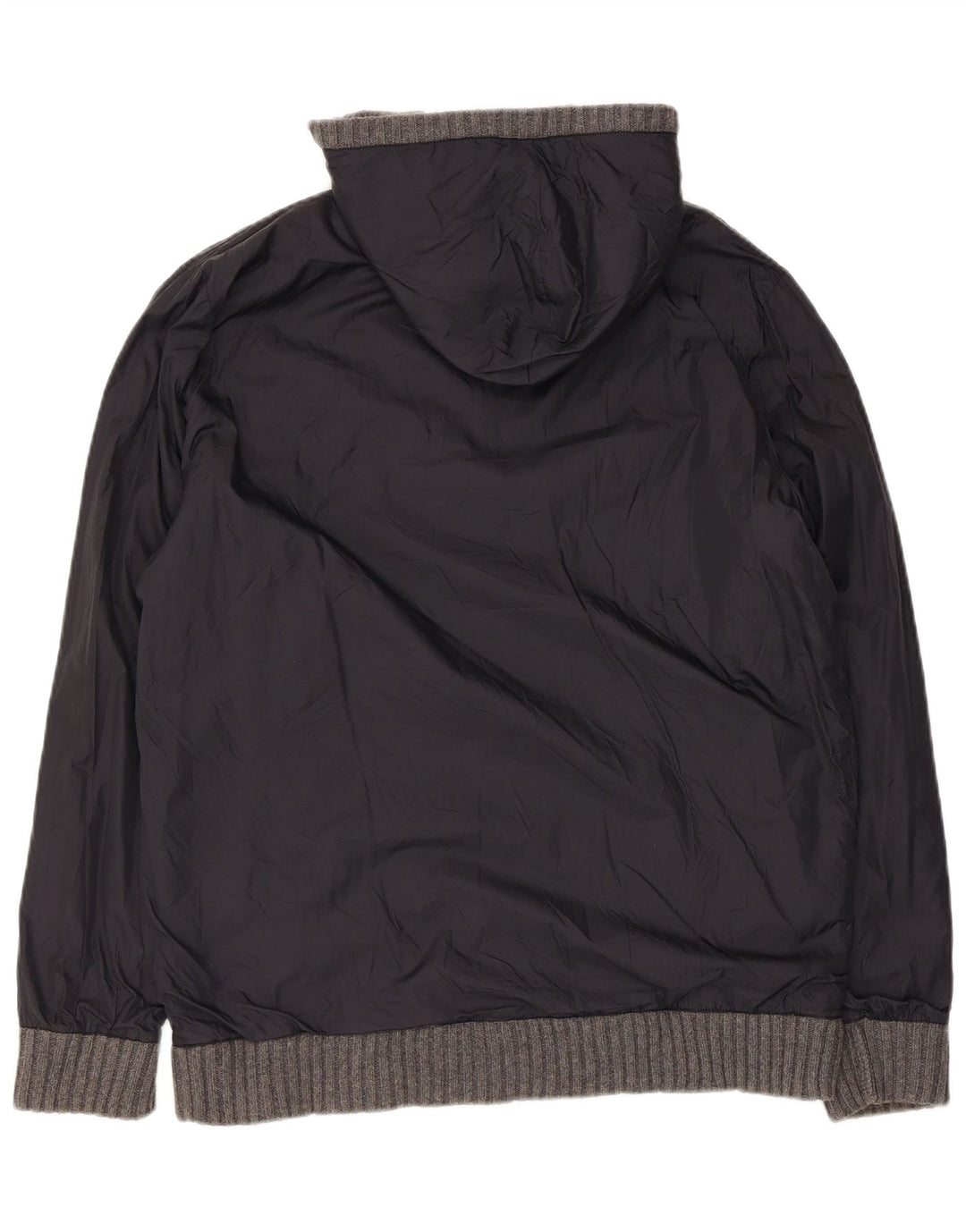 Giacca reversibile in maglia con cappuccio da uomo Massimo Dutti UK 42 XL Grigio