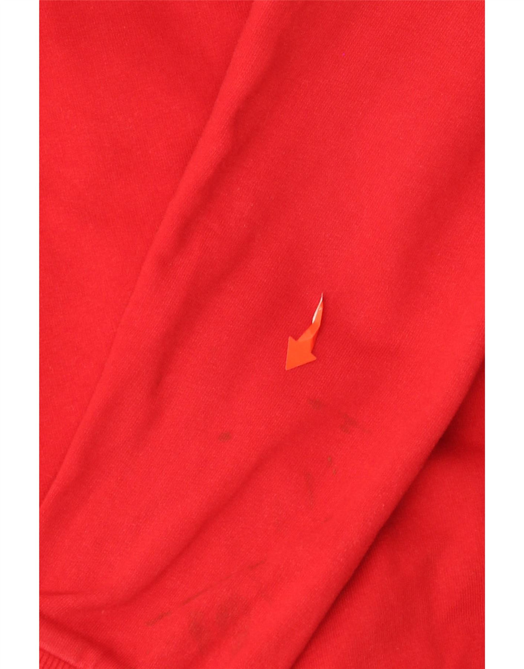 Maglione con cappuccio e zip grafica per ragazze BENETTON 10-11 anni XL in cotone rosso