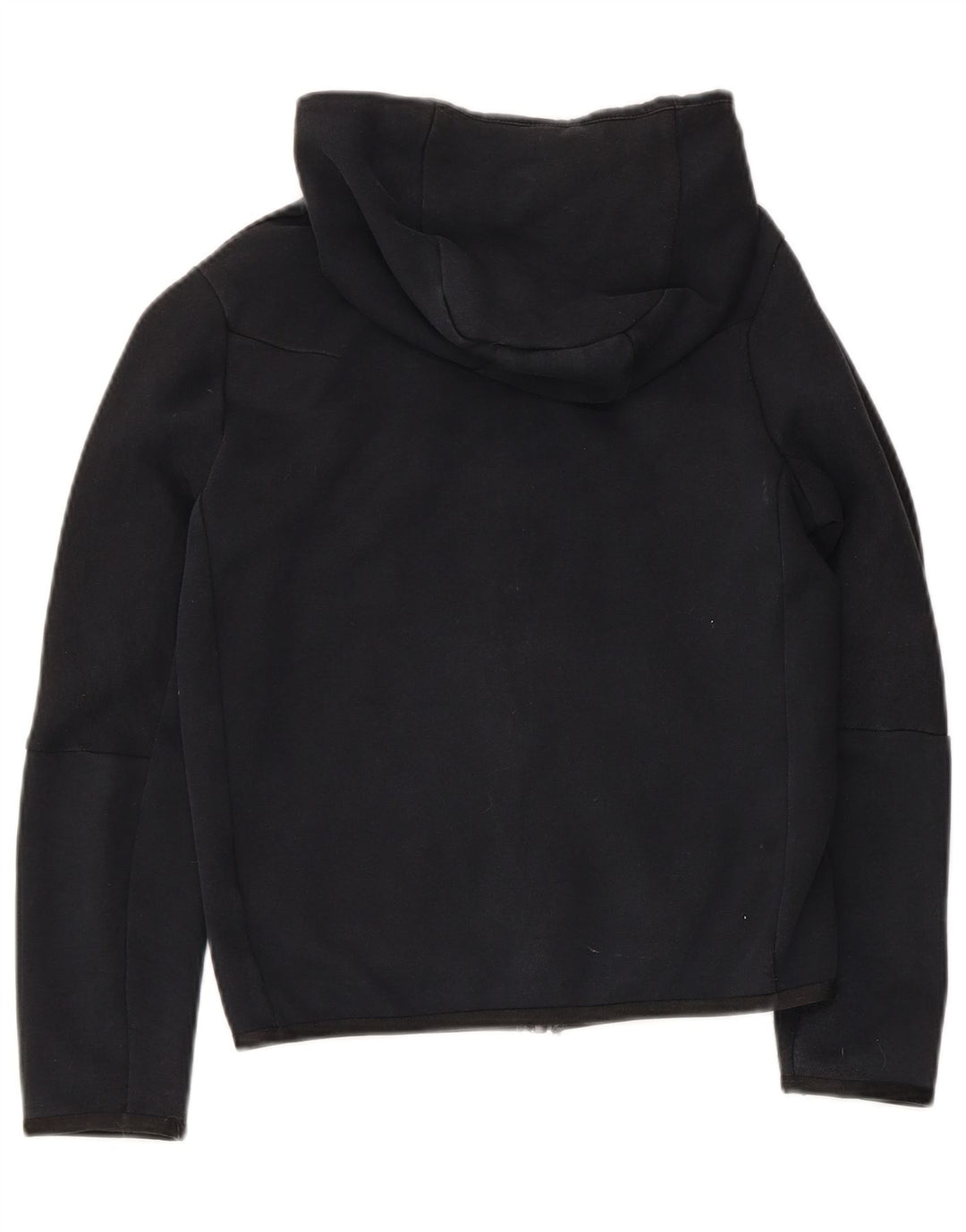 Felpa con cappuccio e zip Nike per ragazzi, 10-11 anni, cotone nero medio