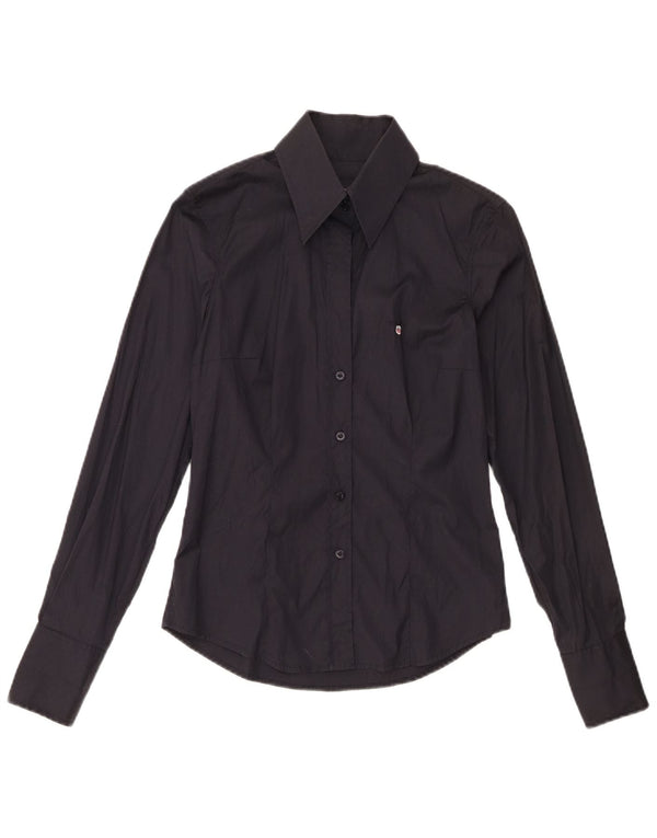 Camicia da donna Gant UK 8 Small in cotone blu navy