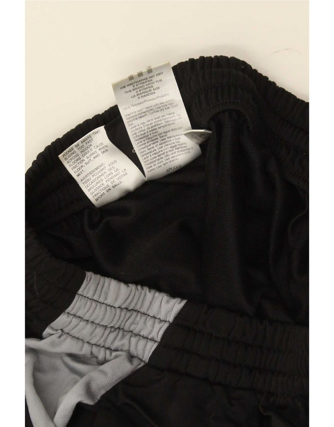 Pantaloni da tuta da uomo Adidas UK 36/38 Small Nero Colourblock Poliestere