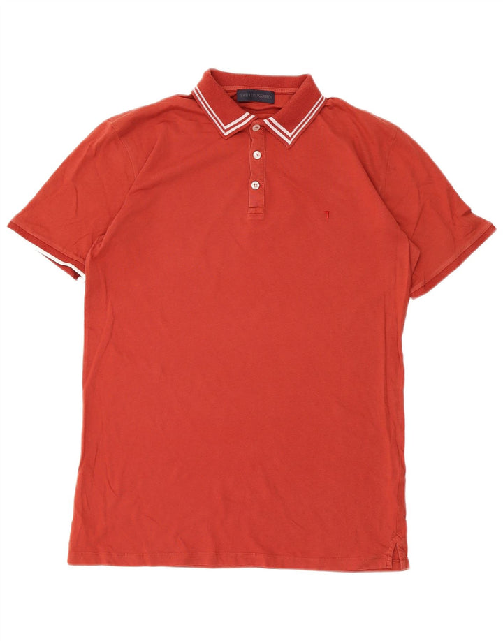 Polo Uomo Trussardi Rosso Medio In Cotone