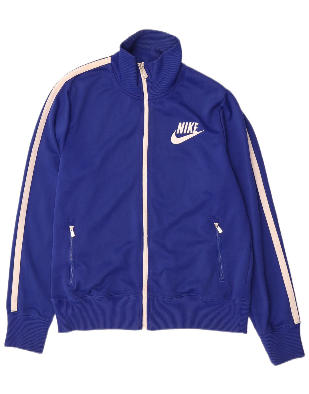 NIKE Giacca da tuta grafica da uomo in poliestere color block blu medio