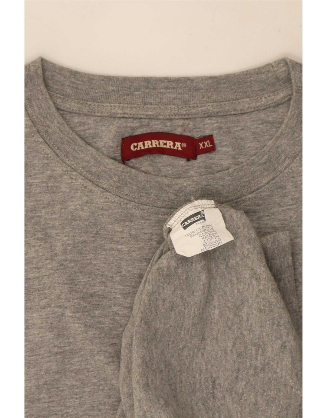 T-shirt da uomo Carrera Top 2XL cotone chiazzato grigio
