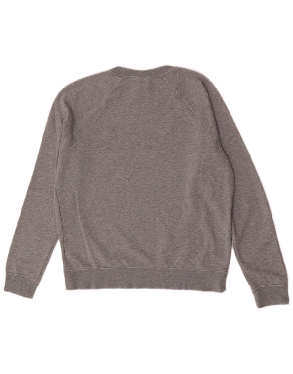 Felpa oversize da donna Nike, maglione UK 10, piccolo cotone grigio screziato