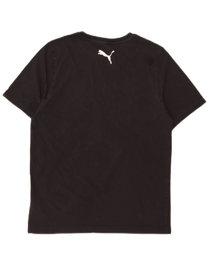 T-shirt da uomo PUMA Top media in cotone nero