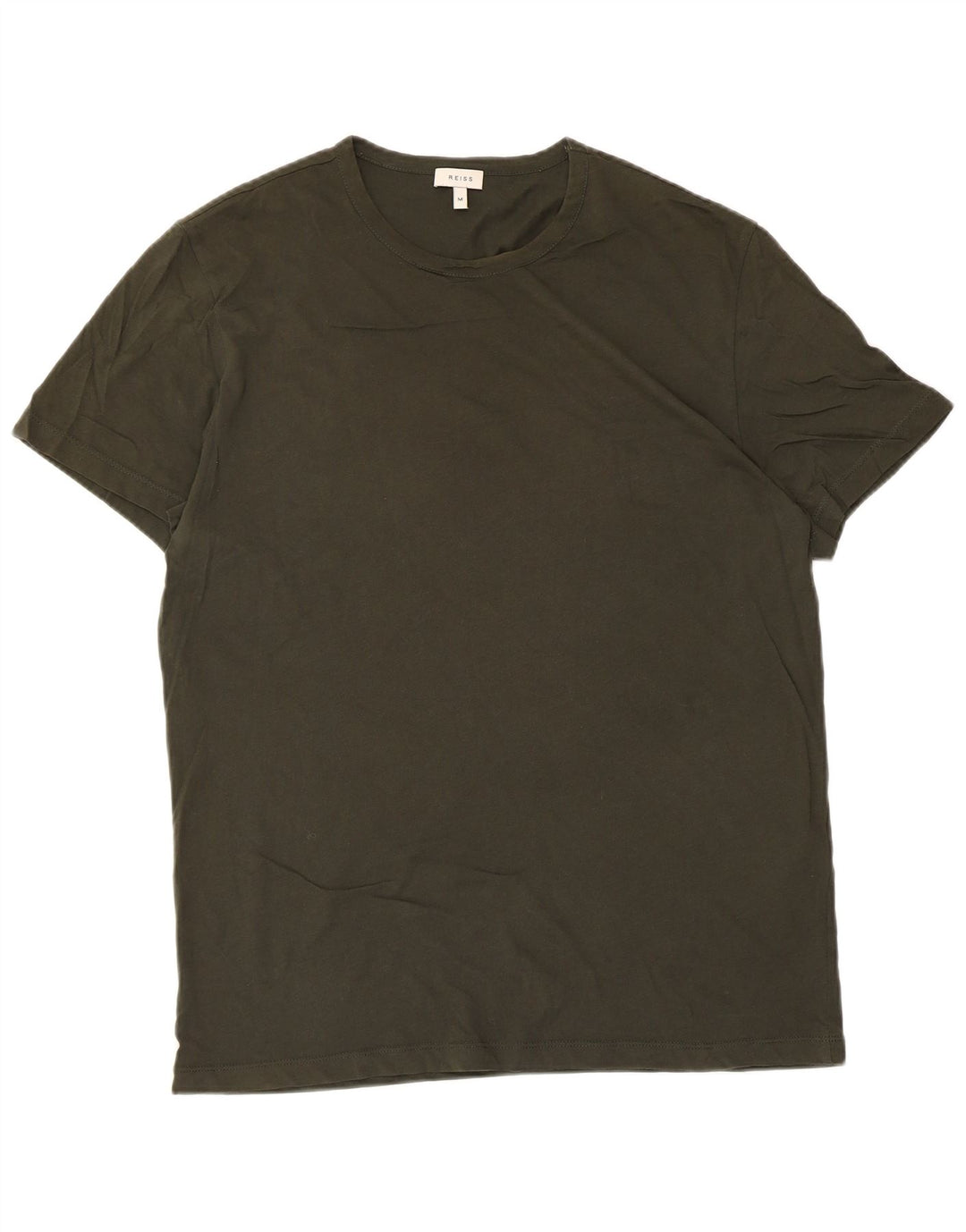 T-shirt da uomo Reiss Top in cotone kaki medio
