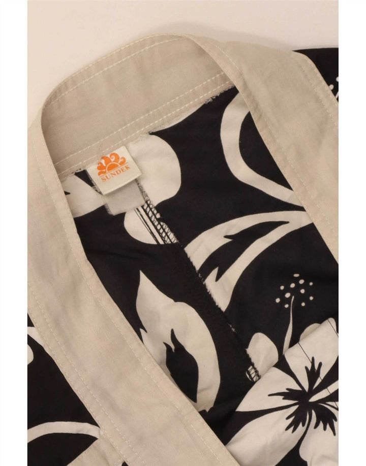 Pantaloncini da bagno da uomo Sundek medio nero floreale