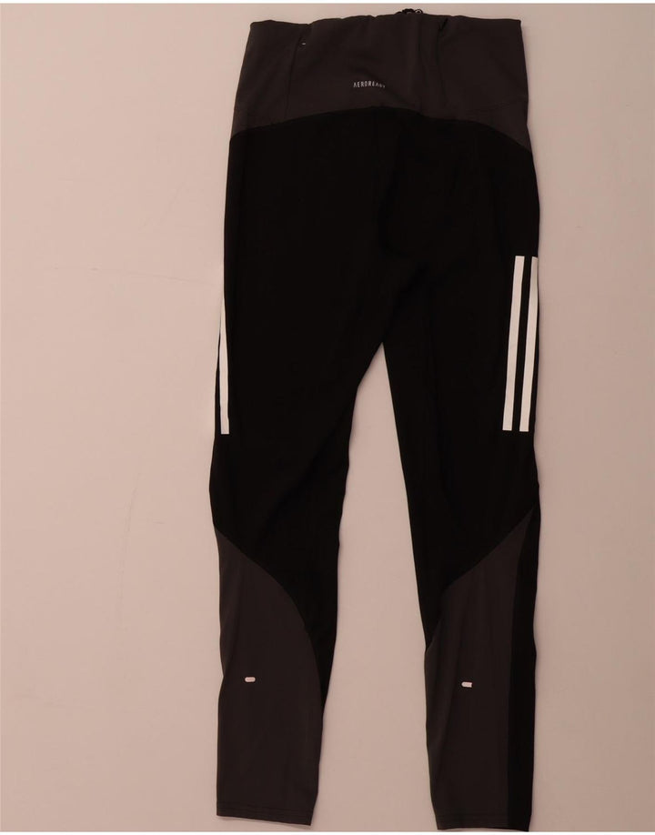 Leggings ADIDAS Aeroready da donna UK 8/10 Small Black Colourblock