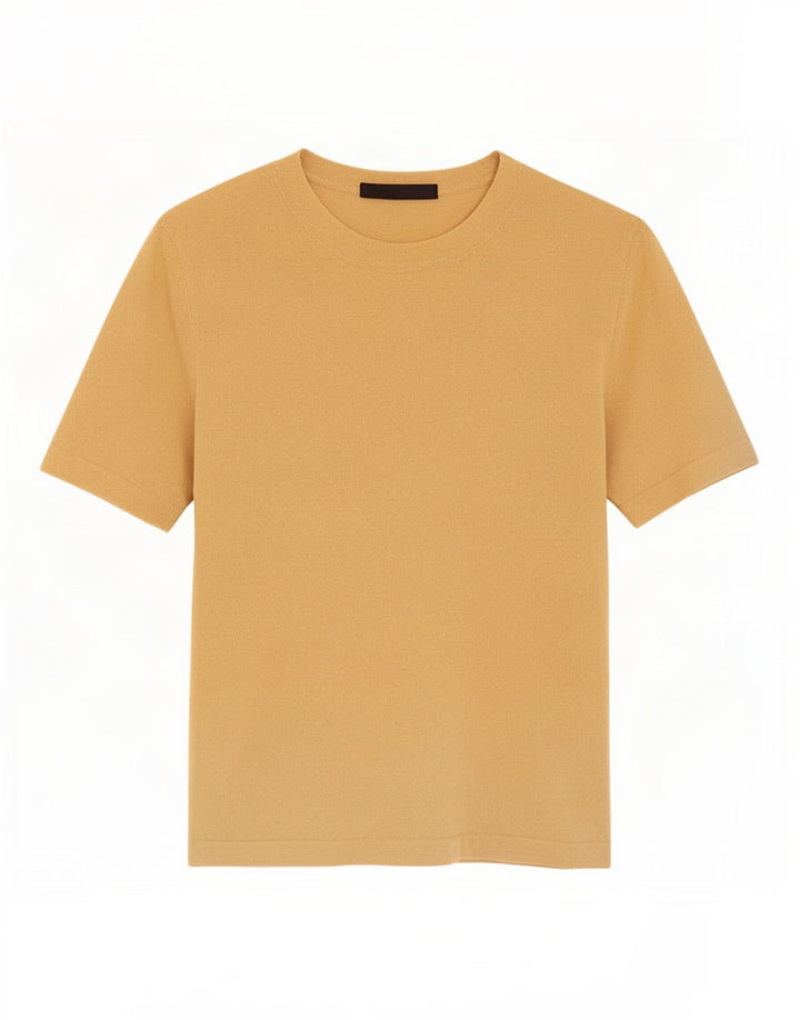 T-shirt Zara da donna Top UK 10 piccola gialla