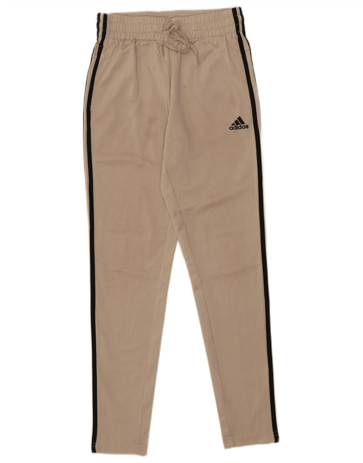 Pantaloni da tuta da donna ADIDAS UK 4/6 XS Poliestere beige