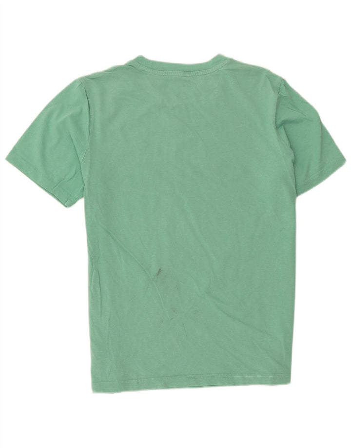T-shirt grafica da uomo Puma Top in cotone turchese medio