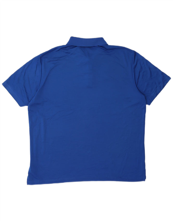 Polo Adidas da uomo XL blu in poliestere