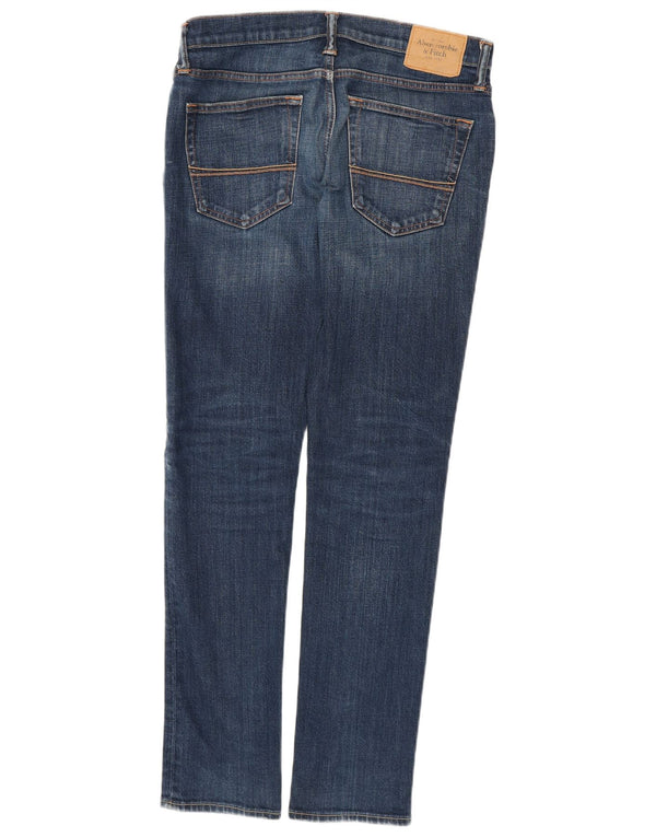 Jeans slim da donna ABERCROMBIE & FITCH W31 L32 cotone blu