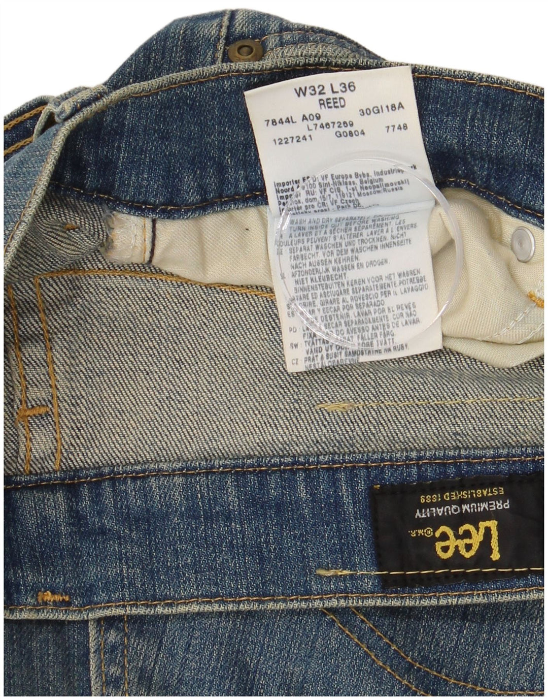 Jeans bootcut REED da donna LEE W32 L28 cotone blu