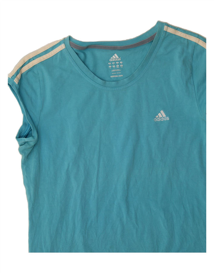 ADIDAS Womens T-Shirt Top UK 18 XL Blue Vintage Adidas and Second-Hand Adidas from Messina Hembry 