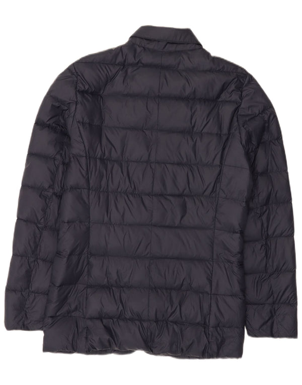 Giubbotto Imbottito Uomo Benetton IT 44 XS Blu Navy Poliammide