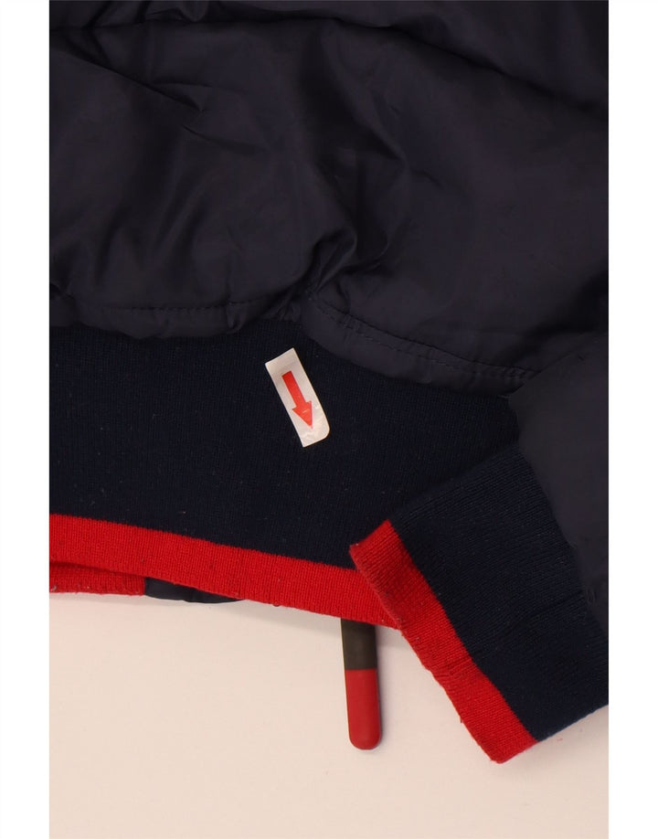 Giacca imbottita con cappuccio da uomo Superdry UK 10 Small Blu Navy Colourblock